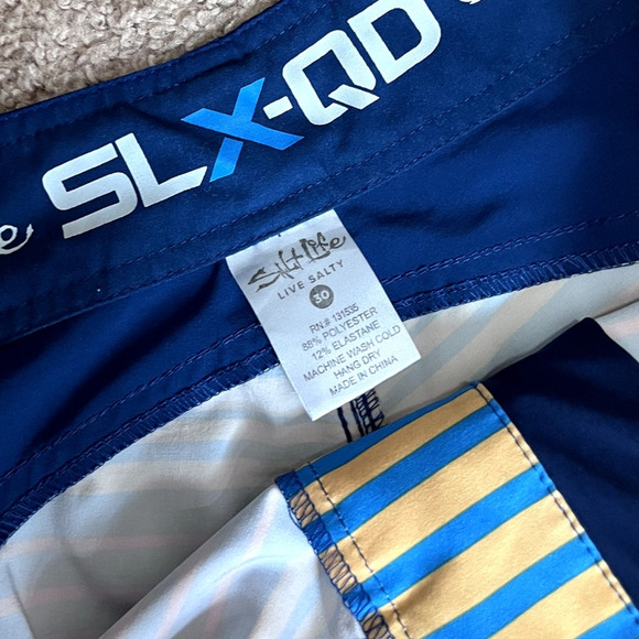 Men's Orange Salt Life Swim Trunks 30 - Picture 7 of 7